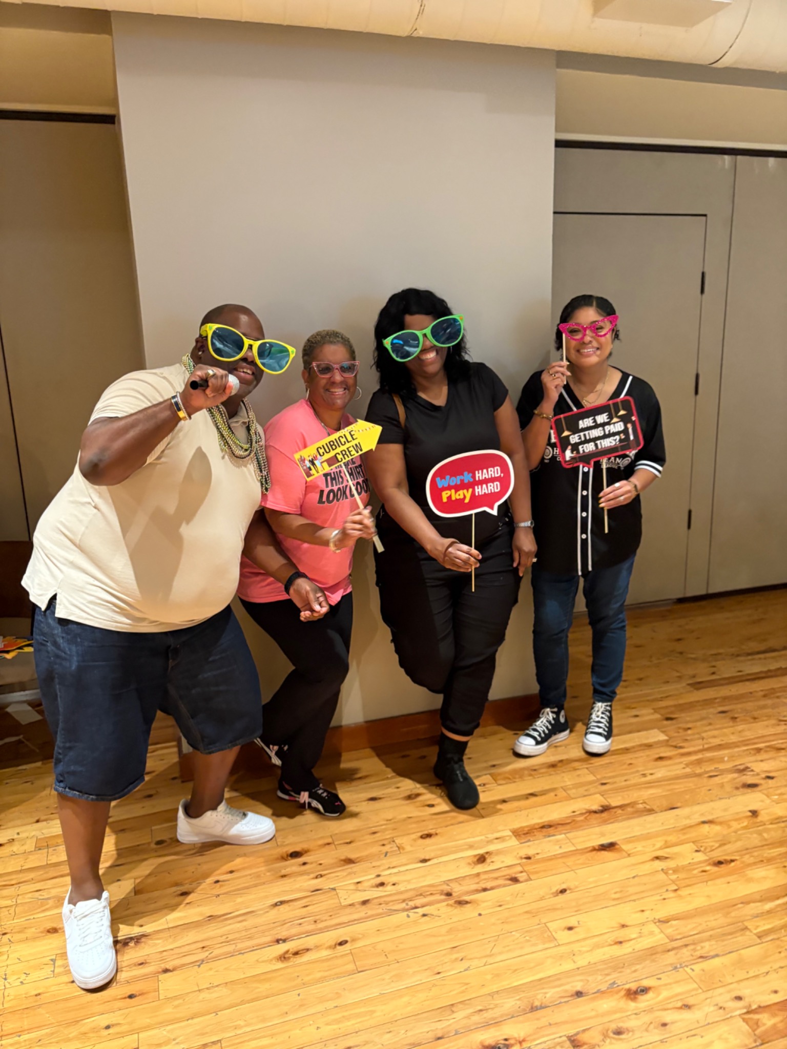 Team celebration and success